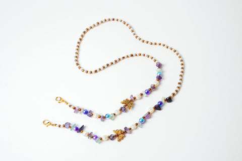 Fluorite's Pearled Butterfly Strap