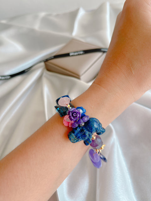 The Lan Xinlu Lapis Lazuli Charm Gemstone Bracelet