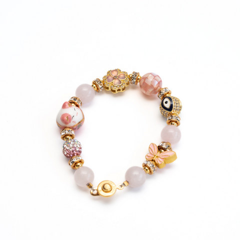 Ke Ai Rose Quartz Gemstone Bracelet