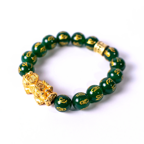 Green Mantra Pixiu Bracelet