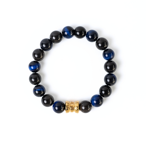 Lan Hu Blue Tiger's Eye Gemstone Bracelet