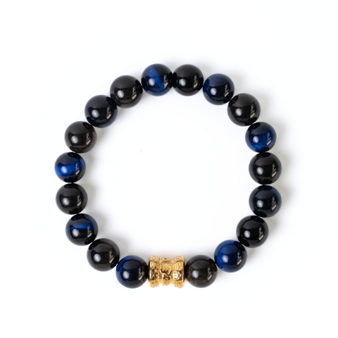 Lan Hu Blue Tiger's Eye Gemstone Bracelet