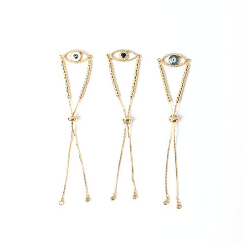 Golden Evil Eye Minimalist Bracelet