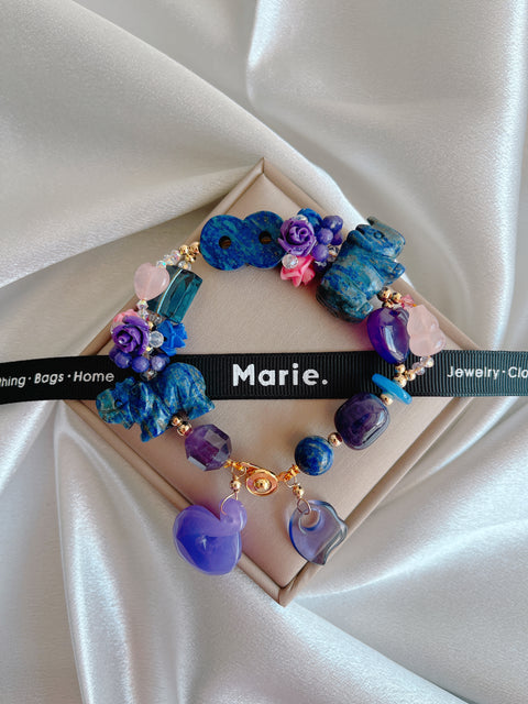 The Lan Xinlu Lapis Lazuli Charm Gemstone Bracelet