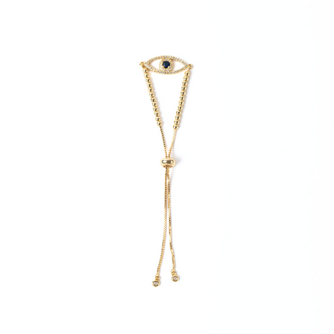 Golden Evil Eye Minimalist Bracelet
