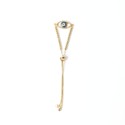 Golden Evil Eye Minimalist Bracelet