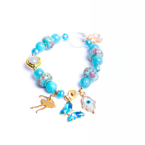 Aquamarine Lan Hudiye Gemstone Bracelet