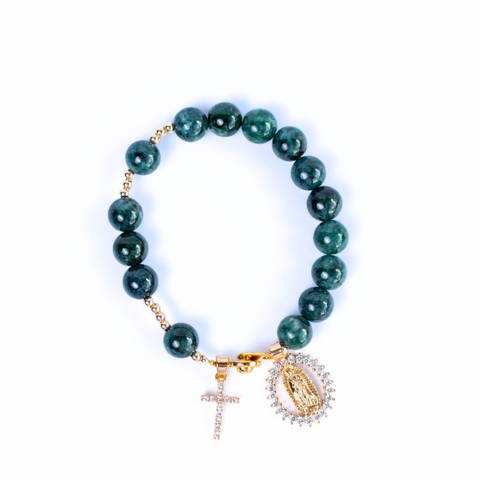 Burma Jade Rosary Gemstone Bracelet