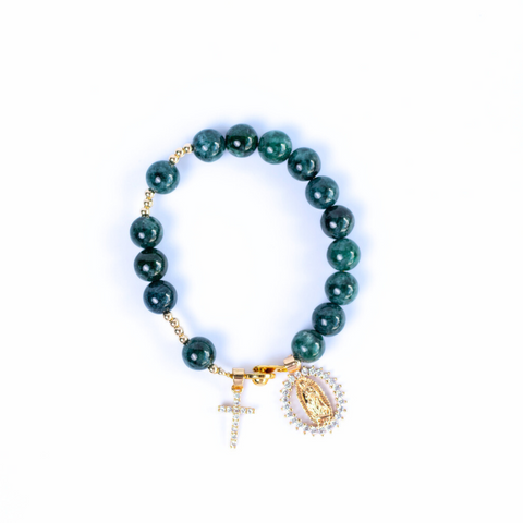 Burma Jade Rosary Gemstone Bracelet