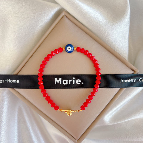 Crystalized Evil Eye Bracelet