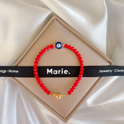 Crystalized Evil Eye Bracelet