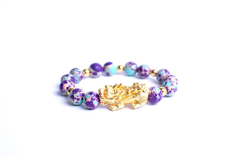 Galaxy Sea Sediment Pixiu Bracelet