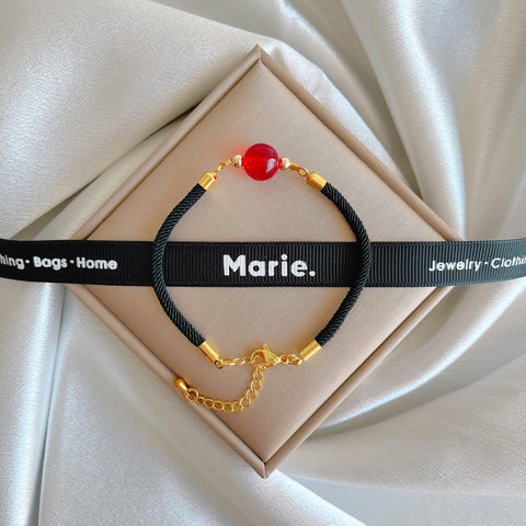 Woven Strapped Birthstone Bracelet