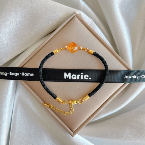 Woven Strapped Birthstone Bracelet
