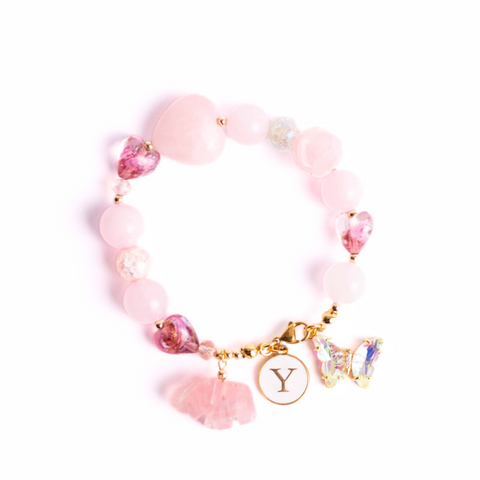 Rose Quartz Xiangxin Gemstone Bracelet