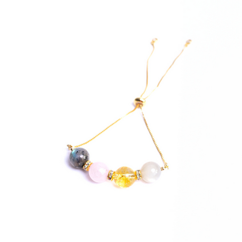 The Positivity Minimalist Gemstone Bracelet