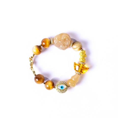 The Yan Fu Chajing Golden Tiger's Eye Bracelet