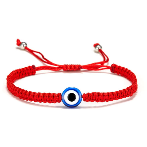 Woven Threaded Evil Eye Bracelet