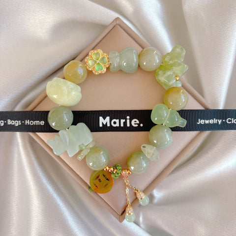 Yu Shi Jade Charm Gemstone Bracelet