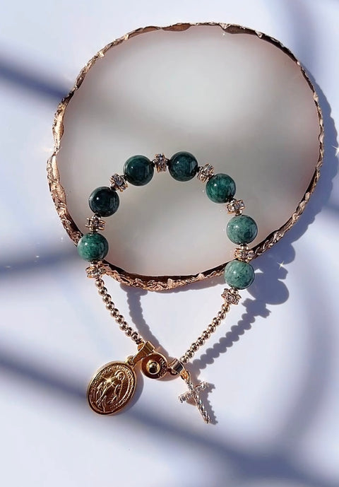 Burma Jade Minimalist Faith Bracelet