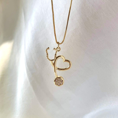 Heart Stethoscope Necklace