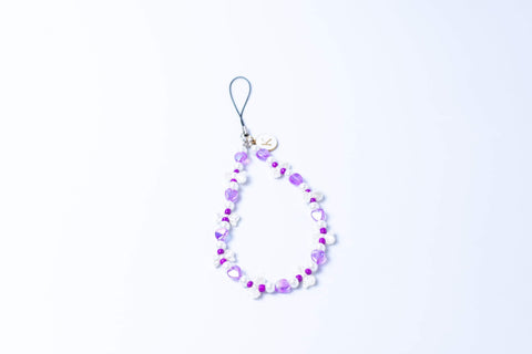 Purple Heart Ribbon Phone Charm
