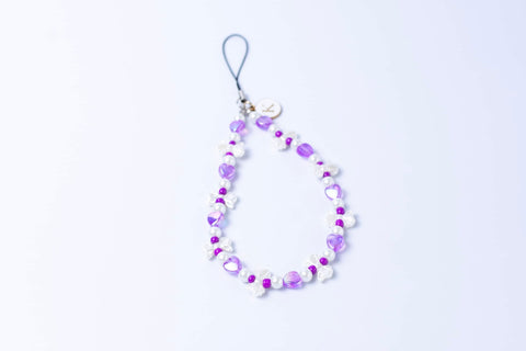Purple Heart Ribbon Phone Charm