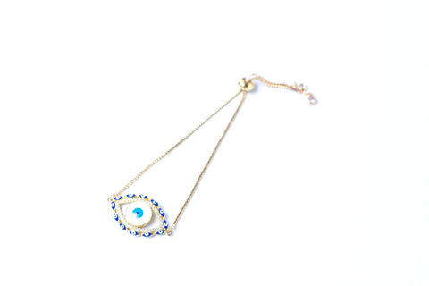 Golden Evil Eye Minimalist Bracelet