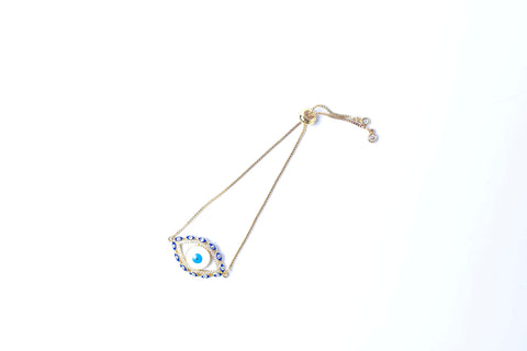 Golden Evil Eye Minimalist Bracelet