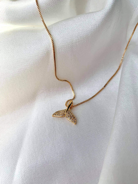 Golden Mermaid Tail Necklace