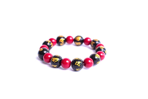 Red Jasper Mantra Gemstone Bracelet