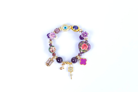 The Zi Shuijing Amethyst Spiritual Gemstone Bracelet