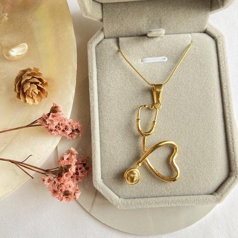 Heart Stethoscope Necklace