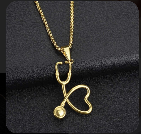 Heart Stethoscope Necklace
