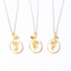 Golden Flowered Birthstone Necklace