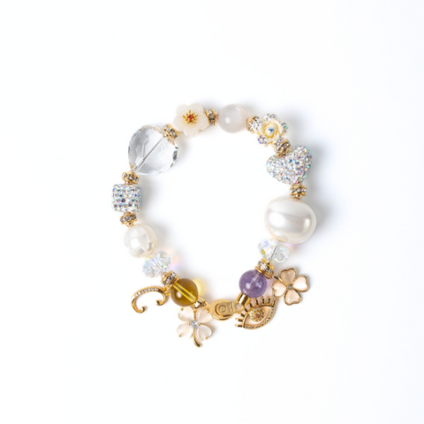 Jingmei Hua Charm Gemstone Bracelet