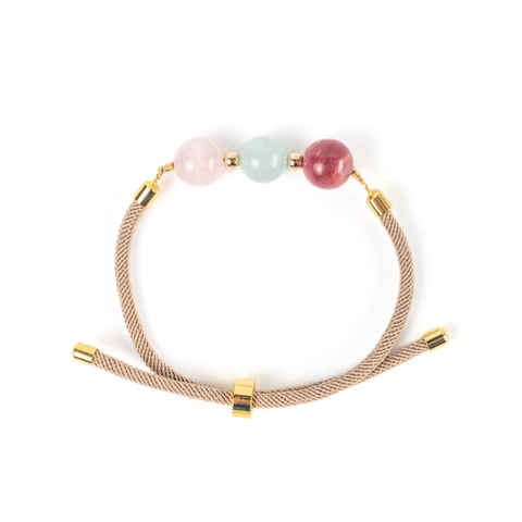 Zi Ai Woven Minimalist Gemstone Bracelet