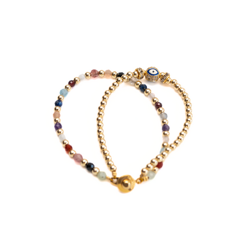 Er Ceng 2 Layered Gemstone Bracelet