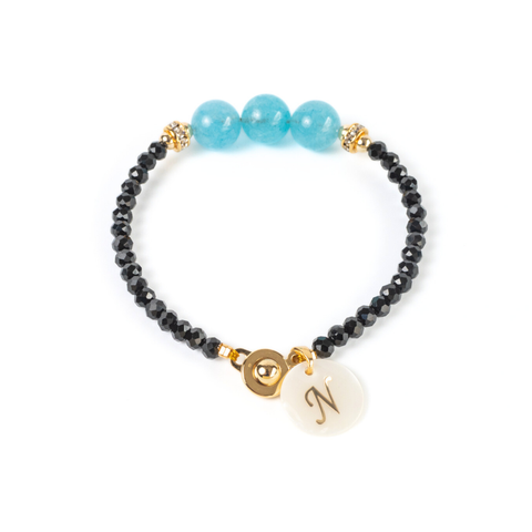 March (Aquamarine) Birthstone Bracelet