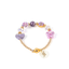 February (Amethyst) Charm Birthstone Bracelet