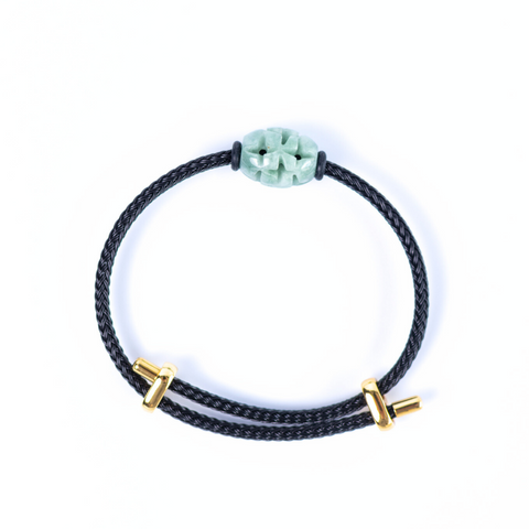 Burma Jade Passe-Partout Woven Bracelet
