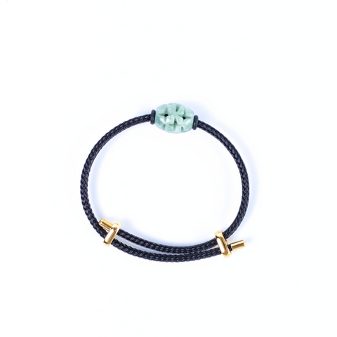Burma Jade Passe-Partout Woven Bracelet