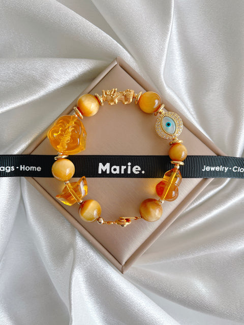 The Yan Fu Chajing Golden Tiger's Eye Bracelet