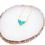 3 Gemmed Birthstone Necklace