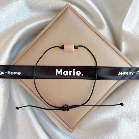 The Woven Hexagon Adjustable Gemstone Bracelet