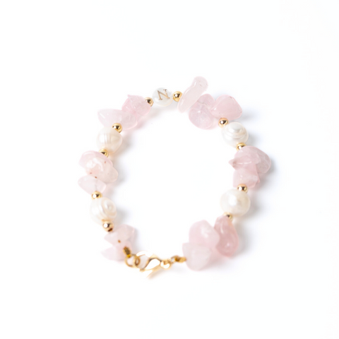Xinjian Rose Quartz Gemstone Bracelet