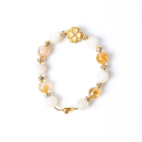 Yuan Du Clover Gemstone Bracelet