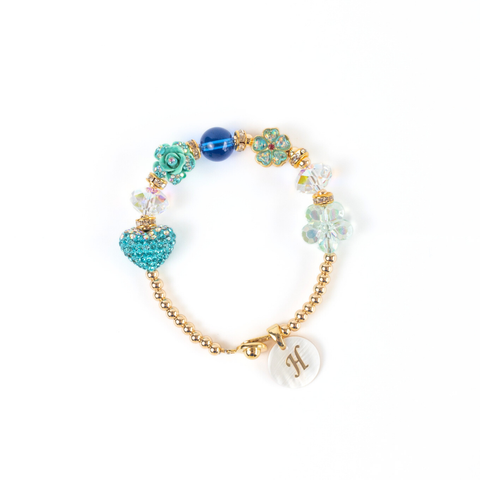 September (Sapphire) Charm Birthstone Bracelet