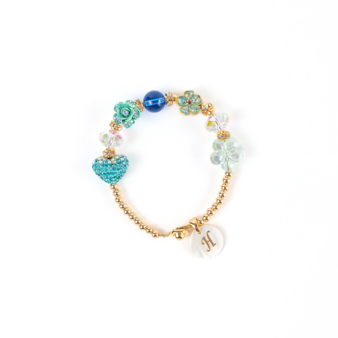 September (Sapphire) Charm Birthstone Bracelet