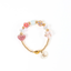 October (Opal) Charm Birthstone Bracelet